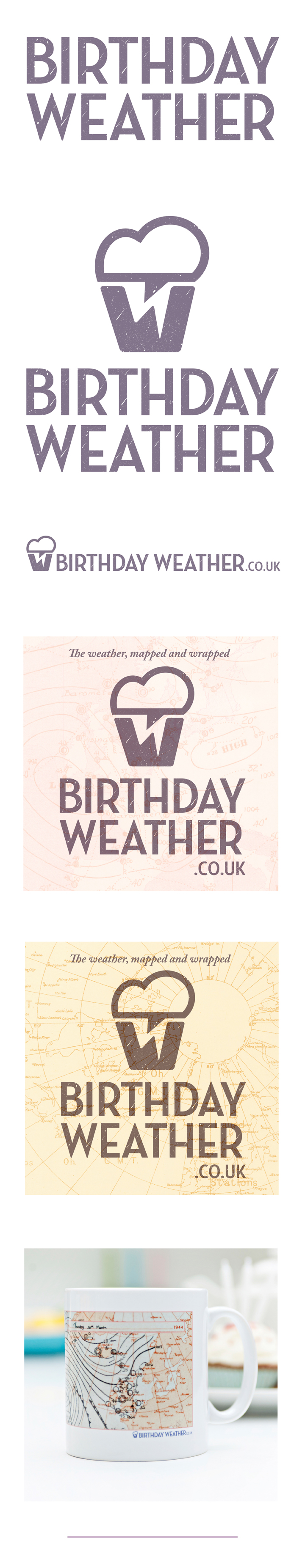 Birthday Weather Brand by Theory Unit Graphic Design and Website Development